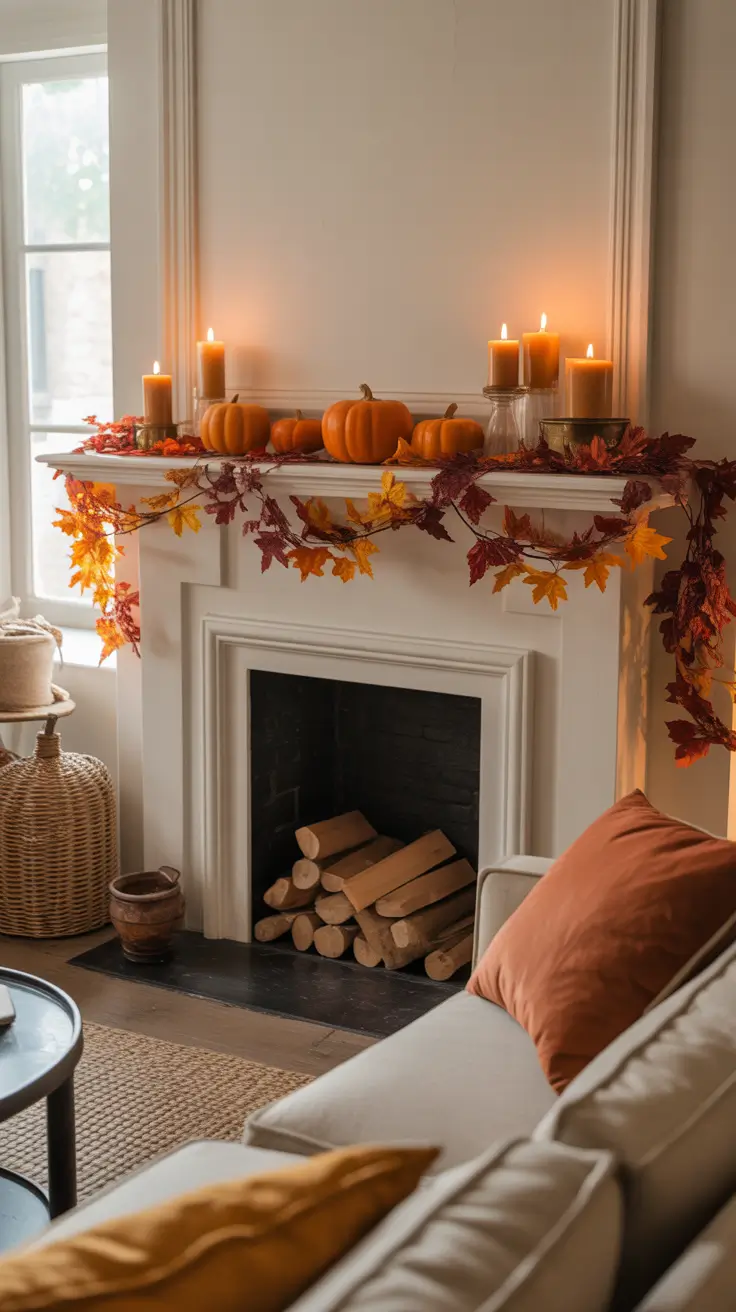 Halloween Mantle Ideas 2026 Classic Jack-O-Lantern Halloween Mantle Ideas With Family Charm