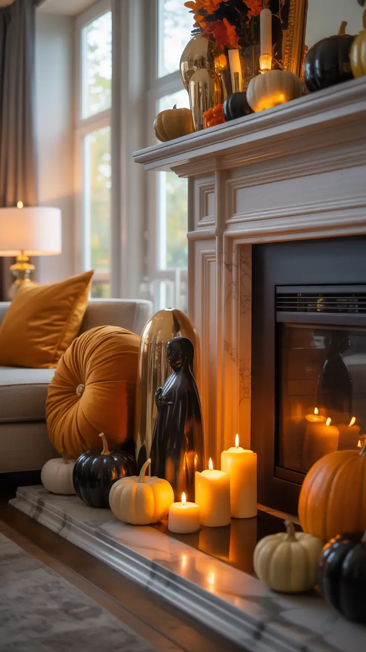 Halloween Mantle Ideas 2026 Halloween Mantle Ideas Classy Designs With Elevated Details