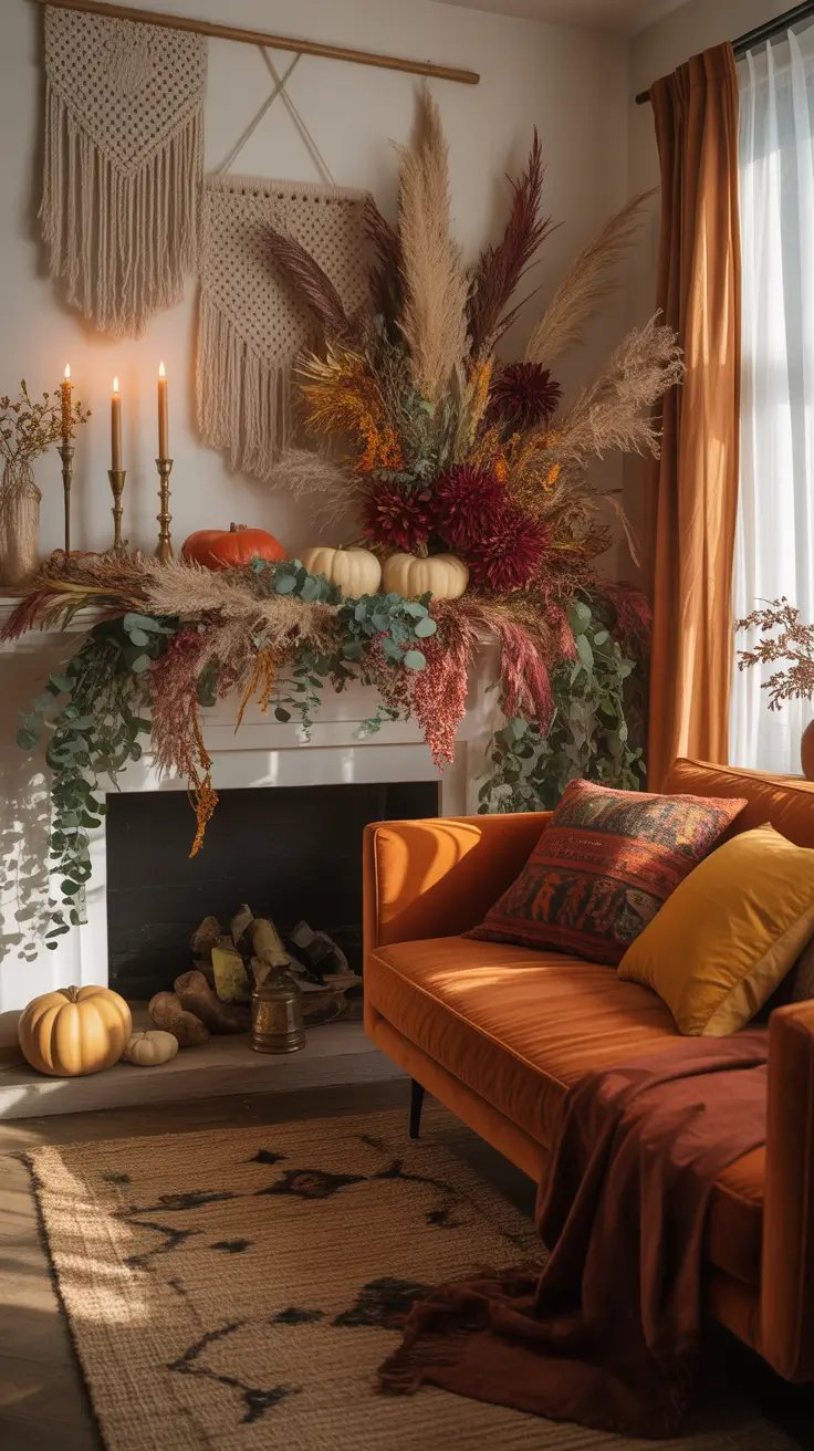 Halloween Mantle Ideas 2026 Halloween Mantle Ideas Bohemian Layers With Free Spirit Charm