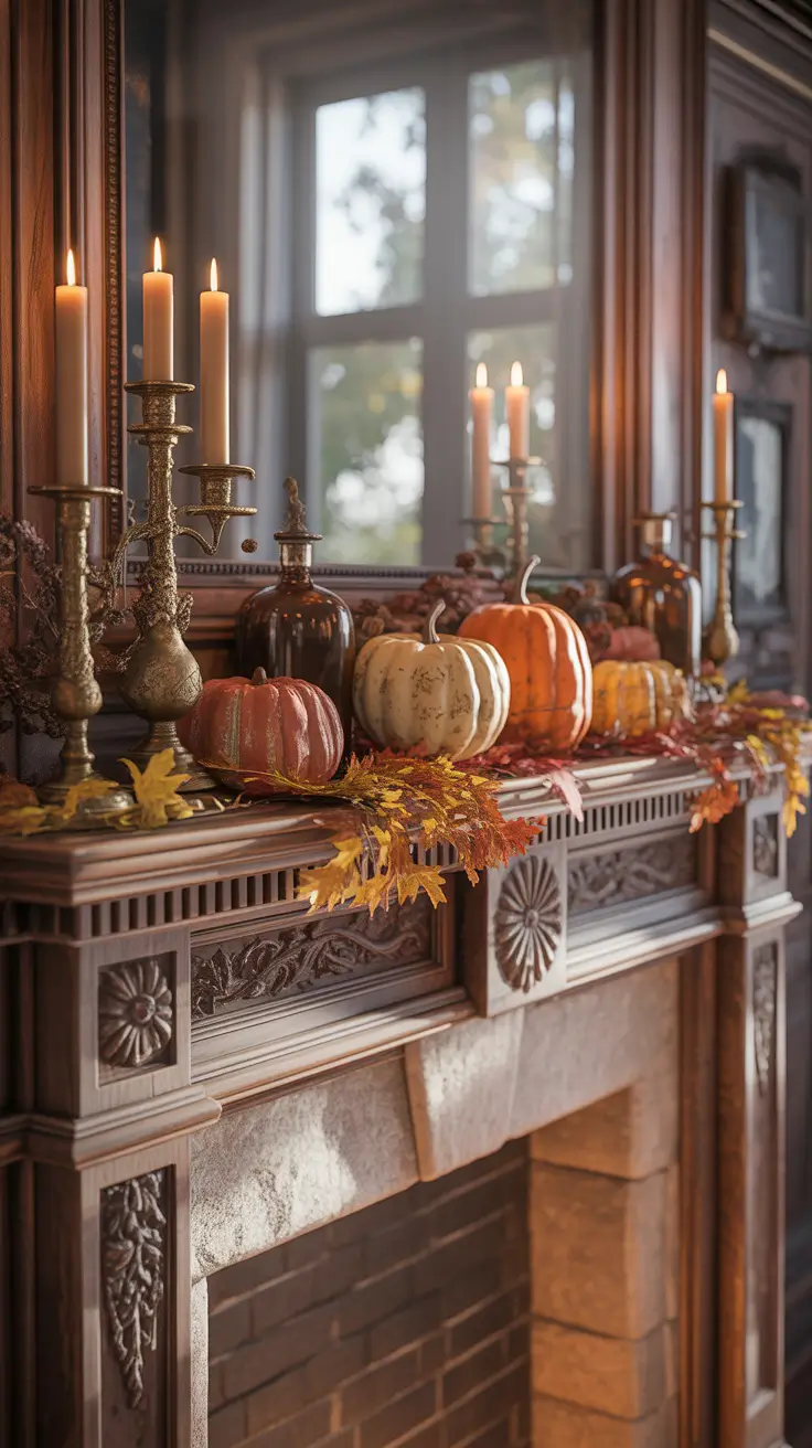 Halloween Mantle Ideas 2026 Antique Halloween Mantle Ideas Inspired By Old World Magic
