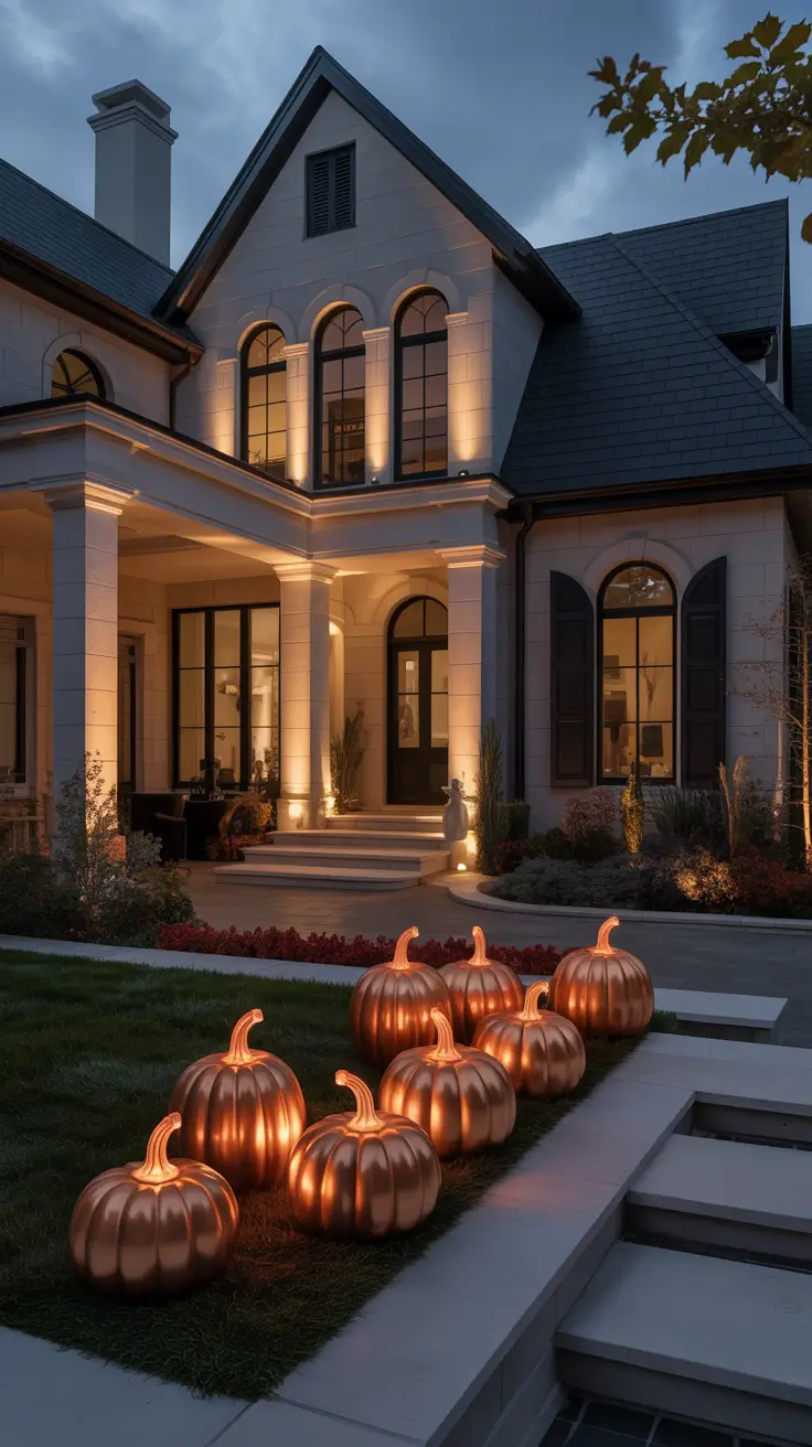 Halloween Outdoor Decorations 2026 Elegant Pumpkin Lighting Ideas
