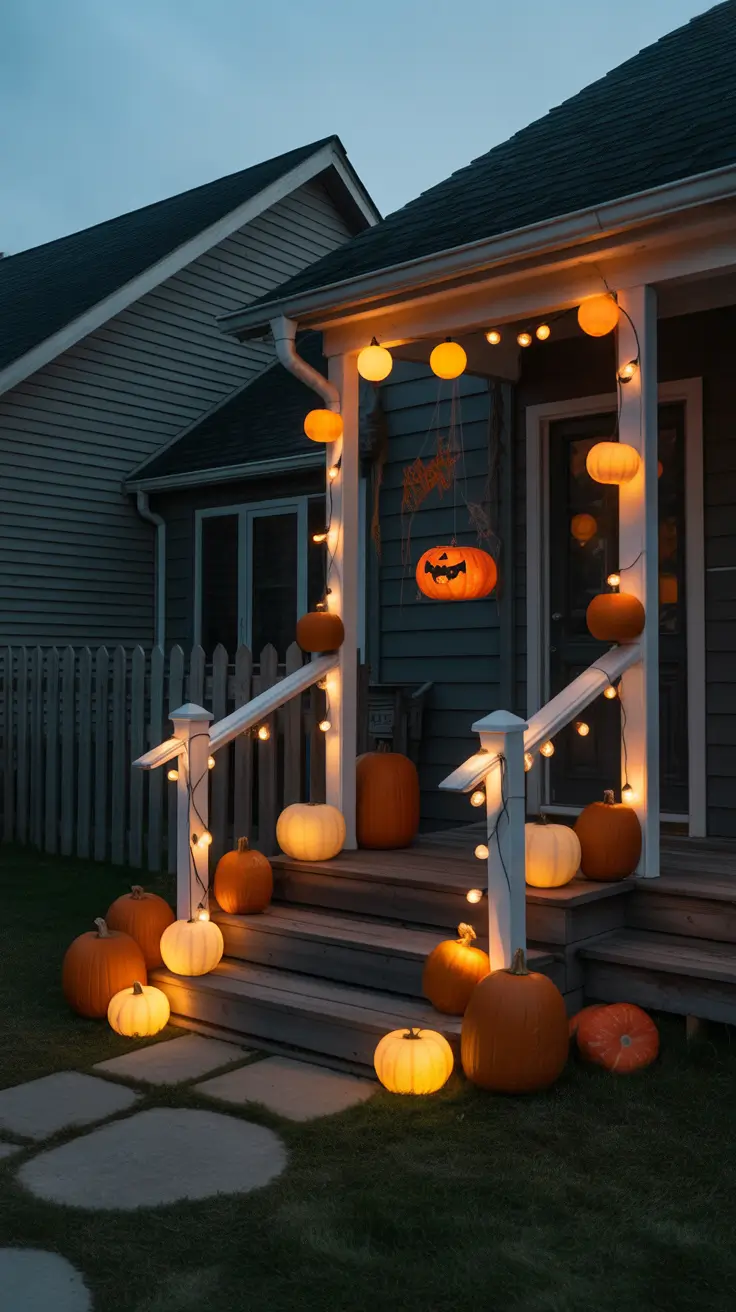 Halloween Outdoor Decorations 2026 Porch Lighting With Warm Glow