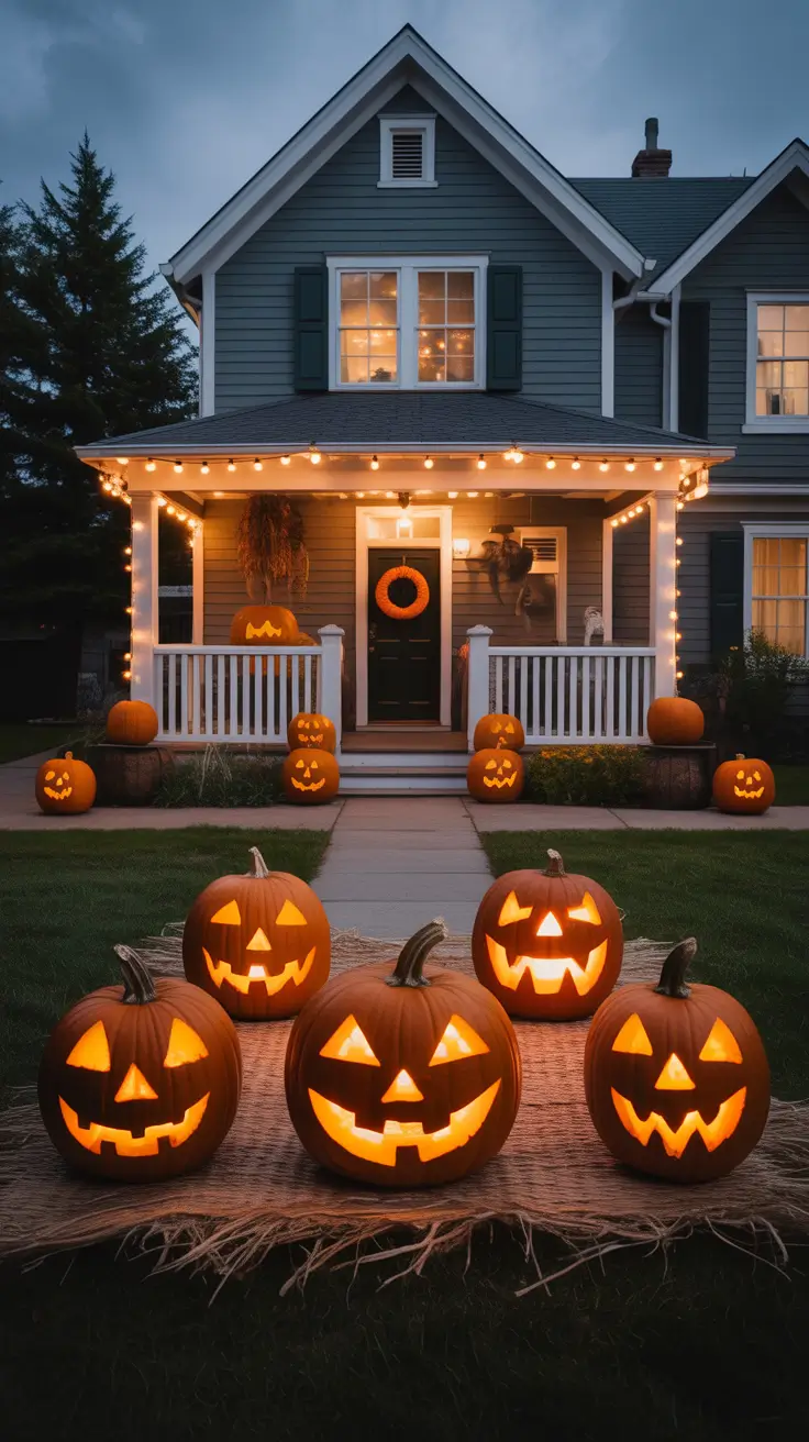 Halloween Outdoor Decorations 2026 Porch Lighting With Warm Glow