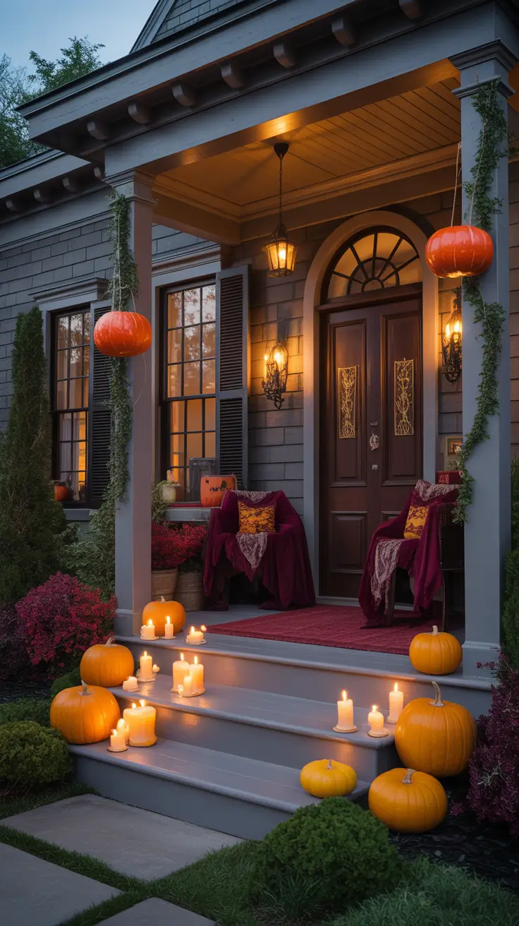 Halloween Outdoor Decorations 2026 Romantic Gothic Porch Styling