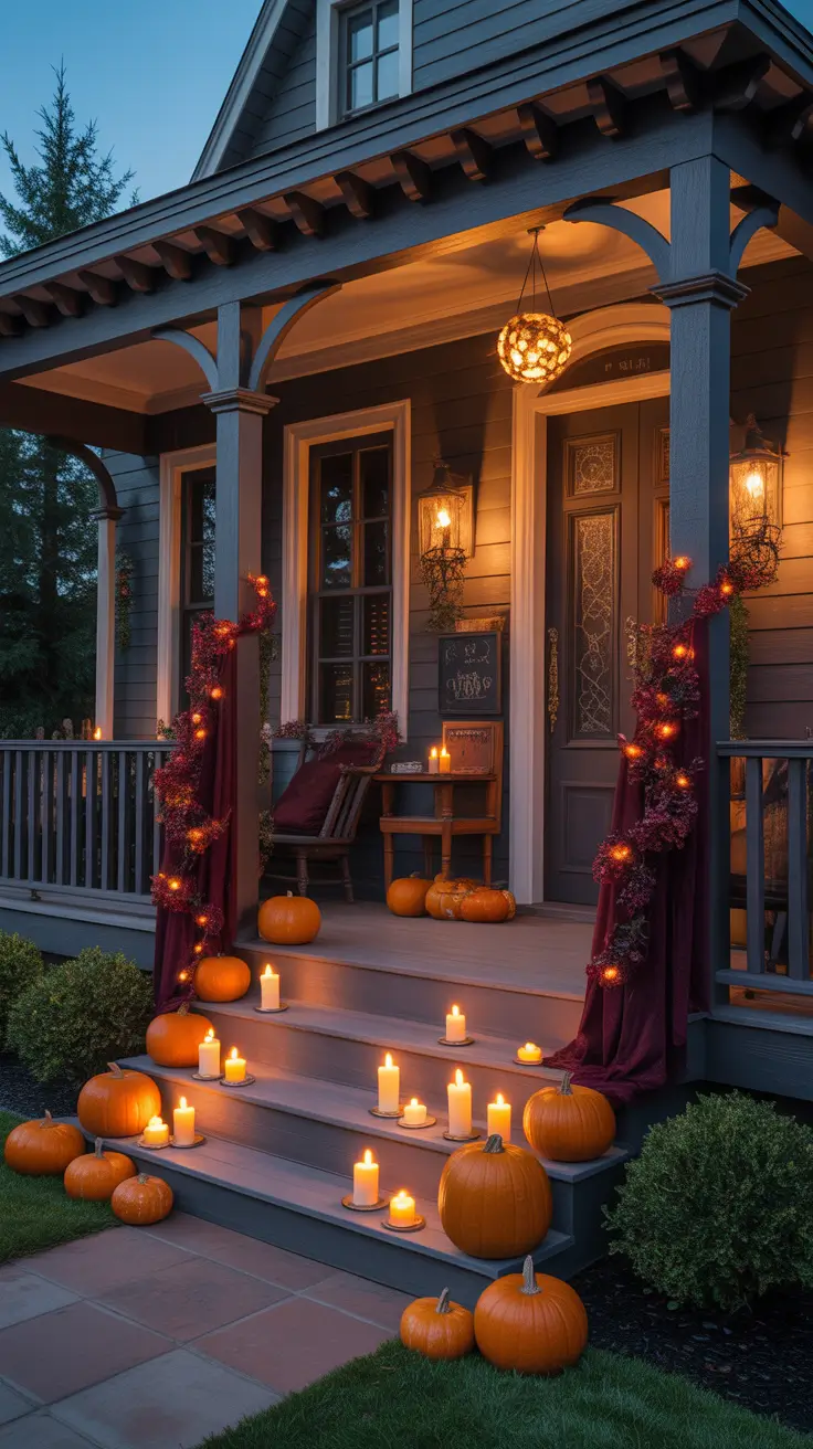 Halloween Outdoor Decorations 2026 Romantic Gothic Porch Styling