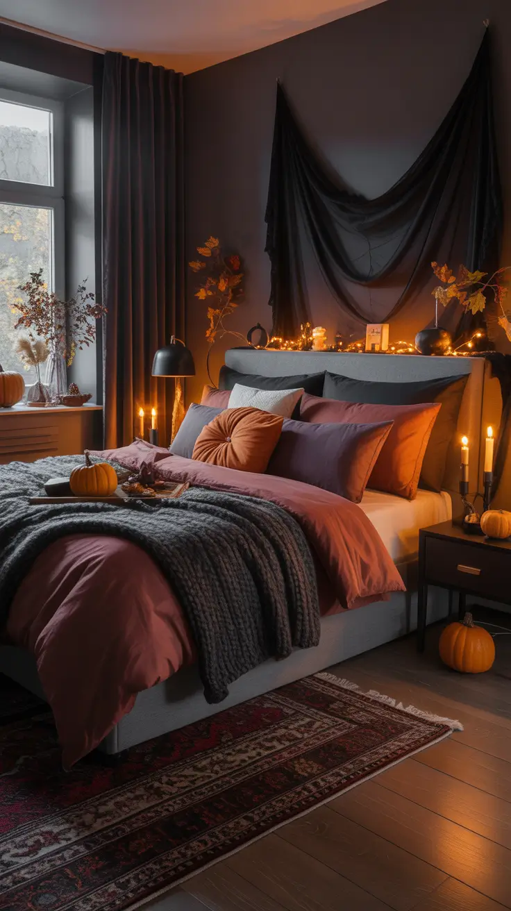 Bedrooms Styled With Halloween Room Decor Ideas And Texture
