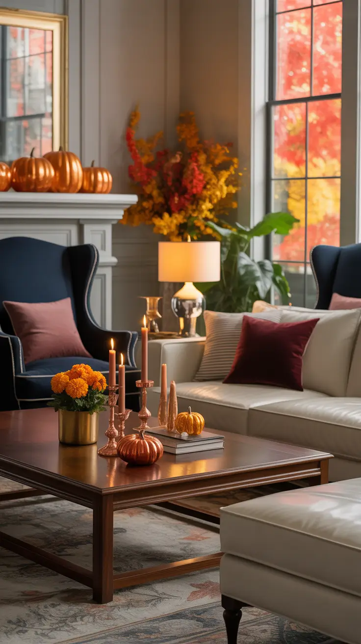 Halloween Room Decor Ideas Elegant Autumn Living Room