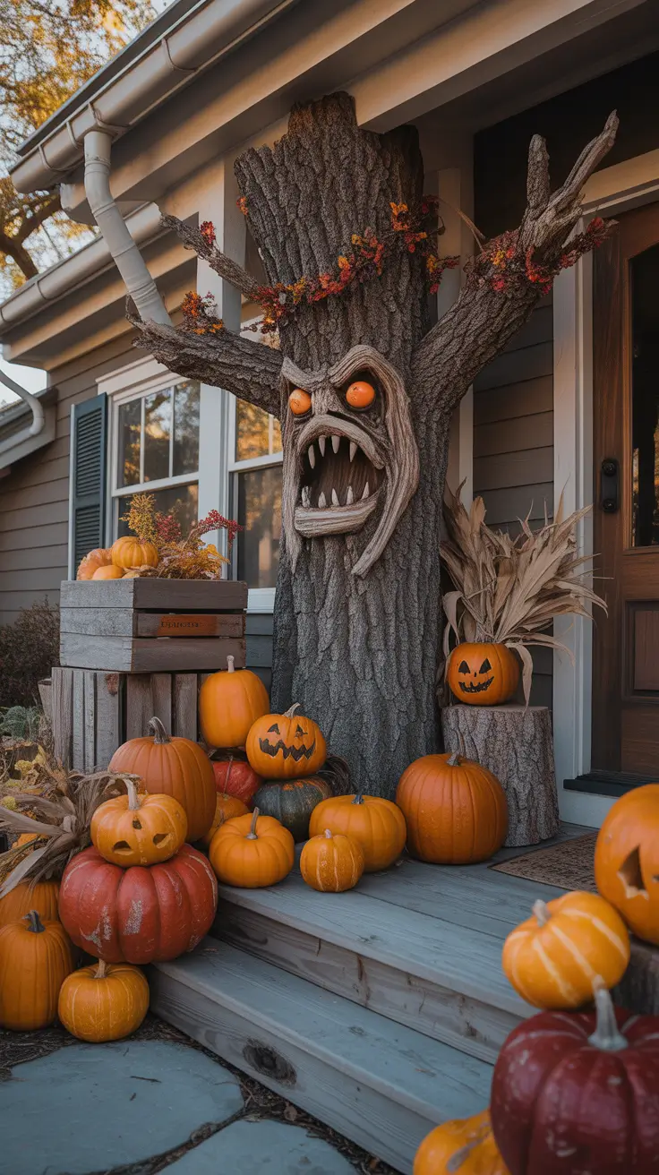 Halloween Tree Ideas 2026 Tree Trunk Halloween Ideas For Outdoor Porch Displays