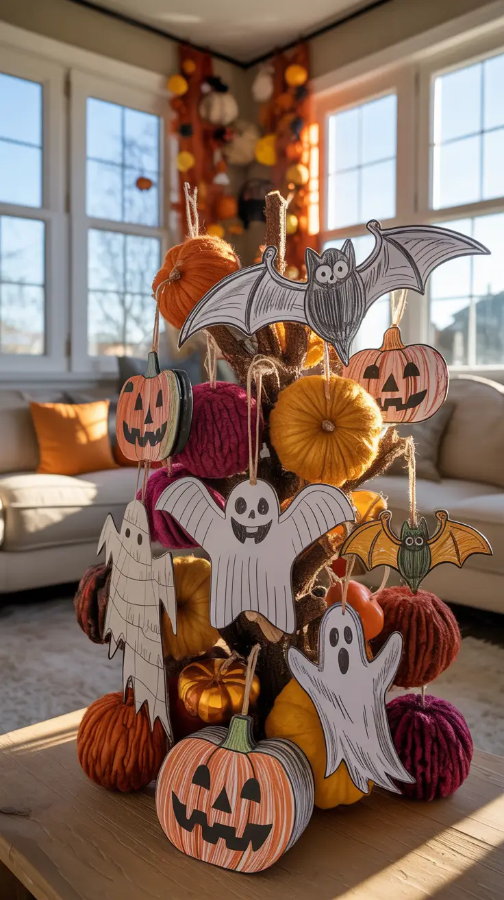 Halloween Tree Ideas 2026 Diy Halloween Tree Ideas With Handmade Paper Ornaments