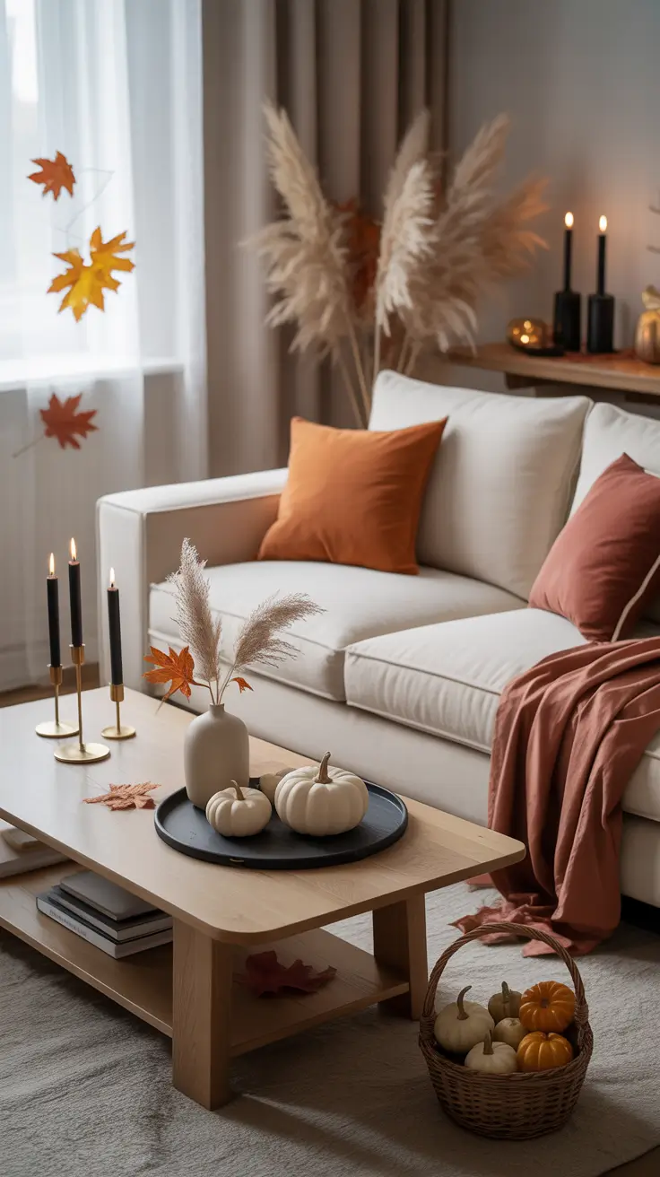 Soft Neutral Indoor Halloween Decor Ideas For Calm Cozy Homes
