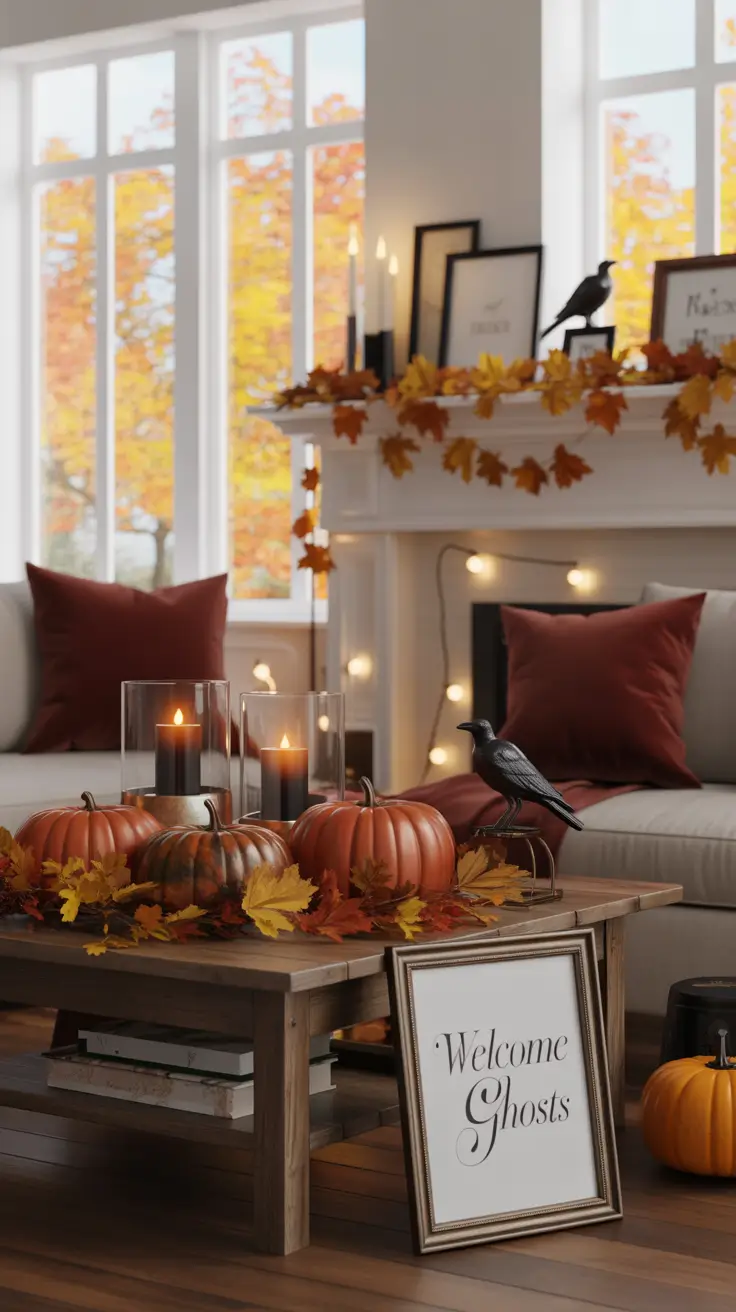 Welcoming Indoor Halloween Decor Ideas That Feel Warm Not Spooky