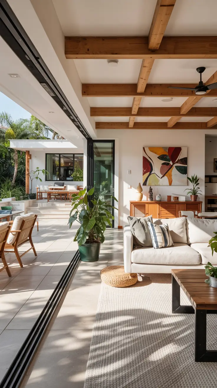 indoor - outdoor living room 2026 Indoor–Outdoor Living Room Open To Patio Spaces
