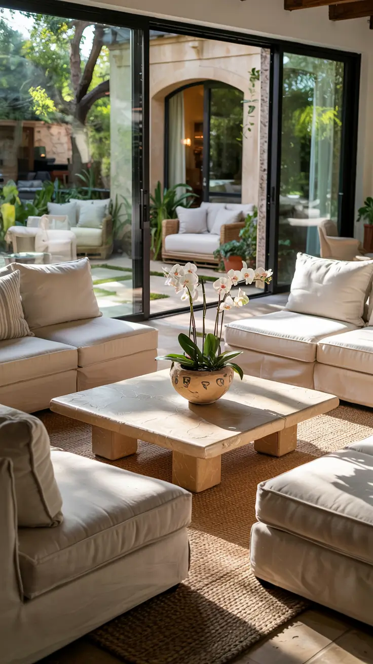 indoor - outdoor living room 2026 Furniture Choices For An Indoor–Outdoor Living Room