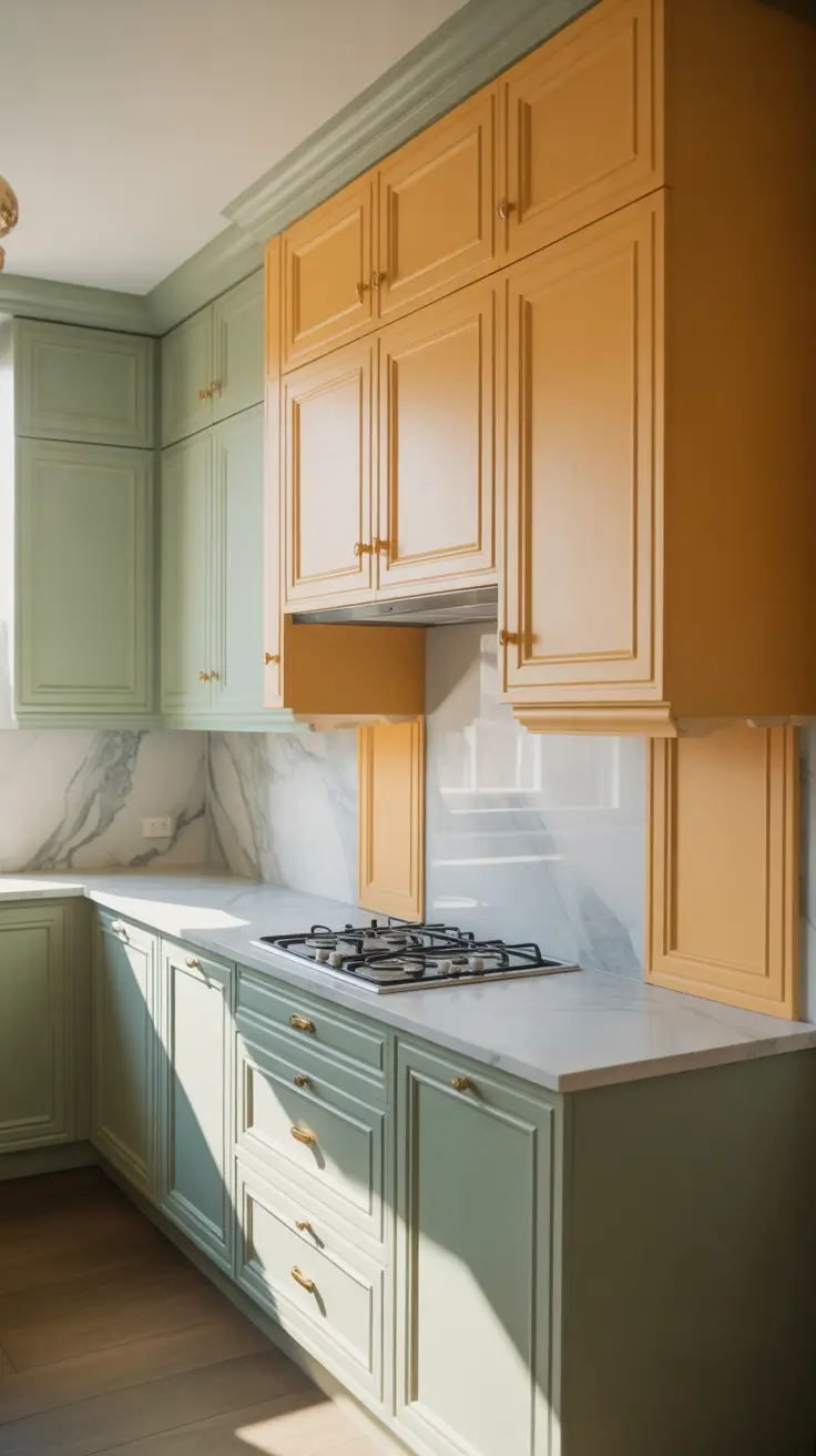 Kitchen Cabinets Ideas 2026 Two-Tone Painted Kitchen Cabinets Ideas Colors