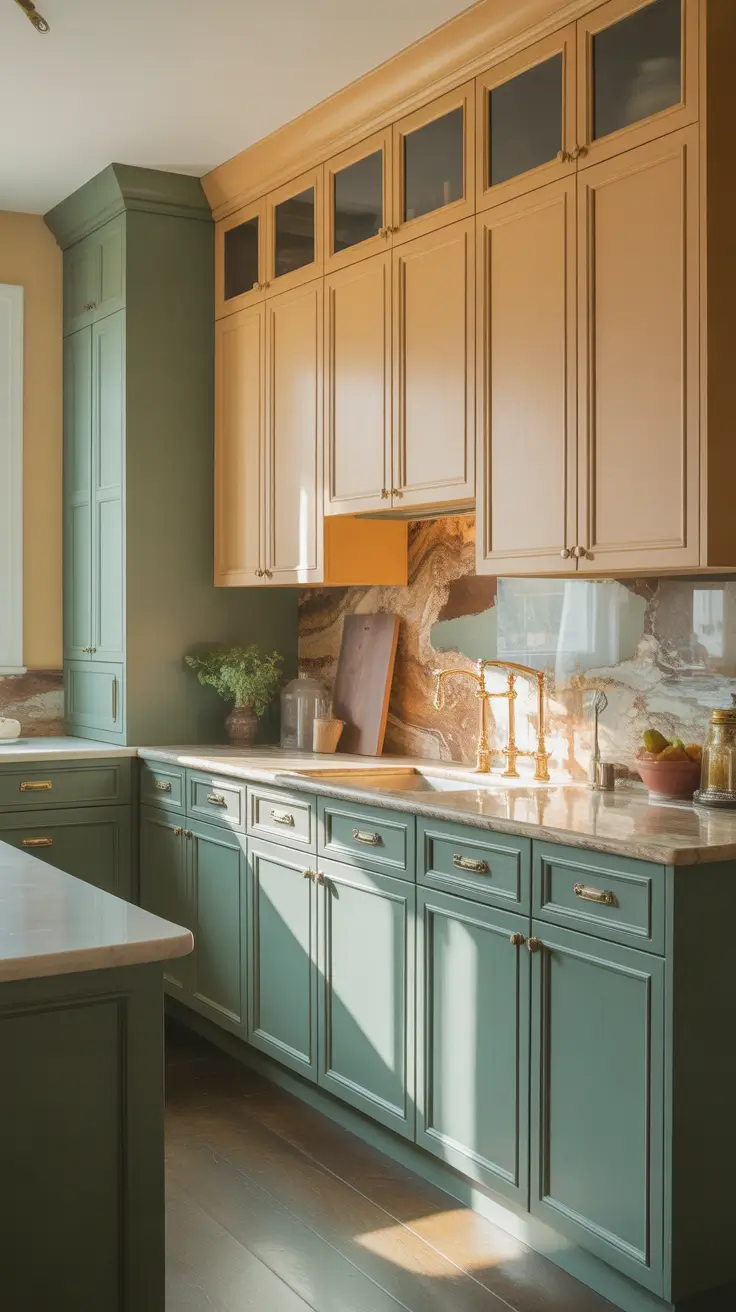 Kitchen Cabinets Ideas 2026 Two-Tone Painted Kitchen Cabinets Ideas Colors