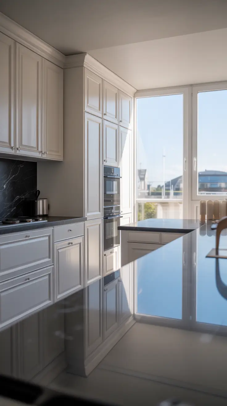 Kitchen Inspiration Ideas 2026 15 — White Cabinets And Black Countertops Design Inspiration