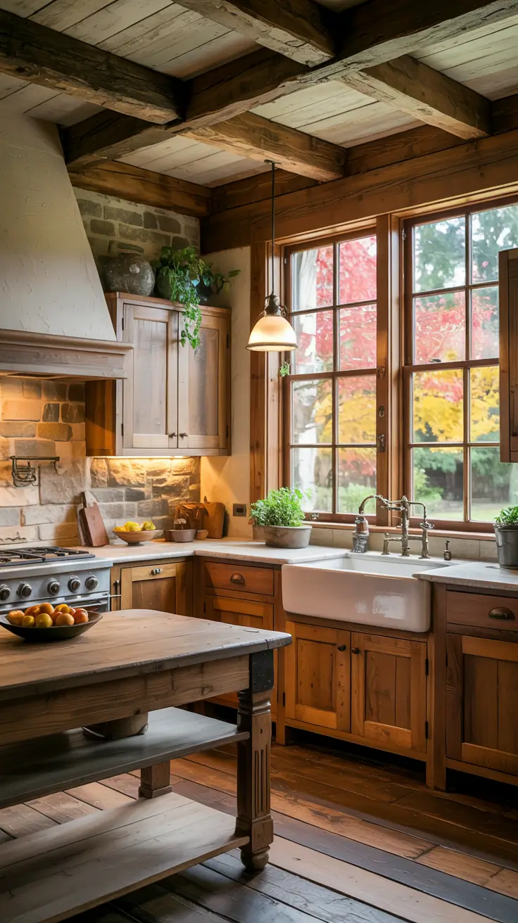 Kitchen Makeover Ideas 2026 Rustic Kitchen Makeover Ideas With Natural Wood And Stone