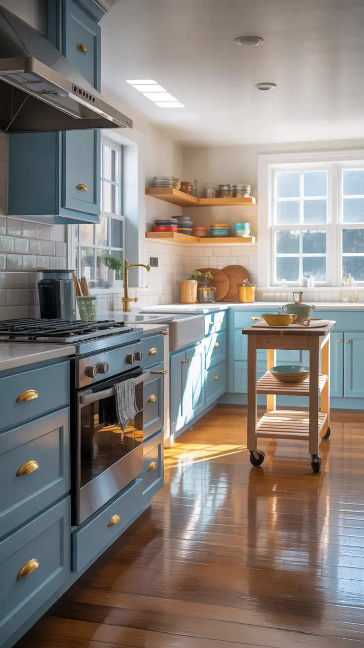 Kitchen Makeover Ideas 2026 Blue Kitchen Makeover Ideas For A Fresh Pop Of Color