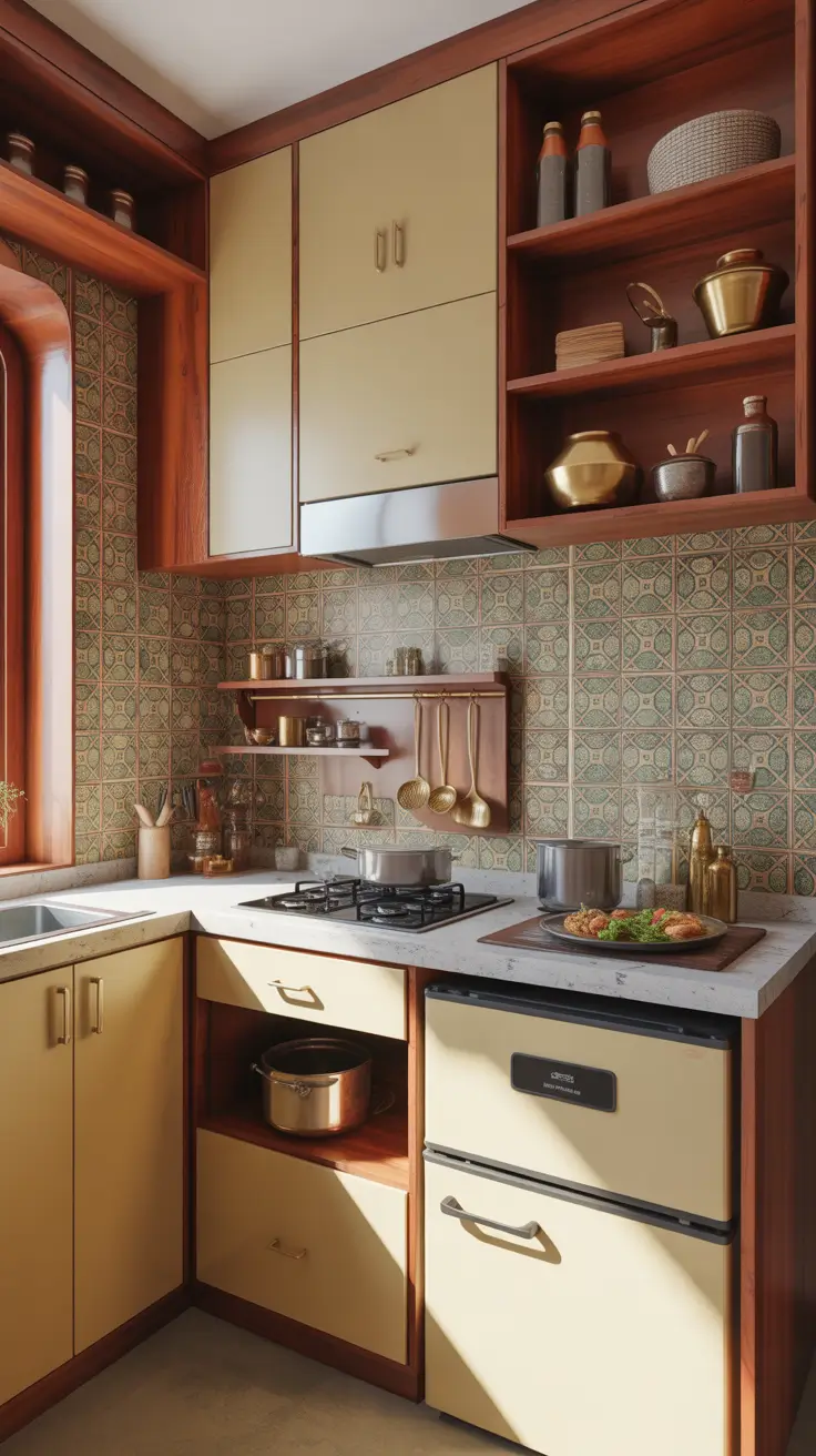 Kitchen Makeover Ideas 2026 Retro-Inspired Mustard And Wood Kitchen