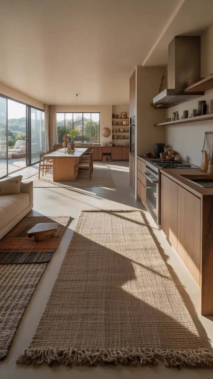 Rugs In Open Kitchen Ideas That Define Cooking And Dining Spaces