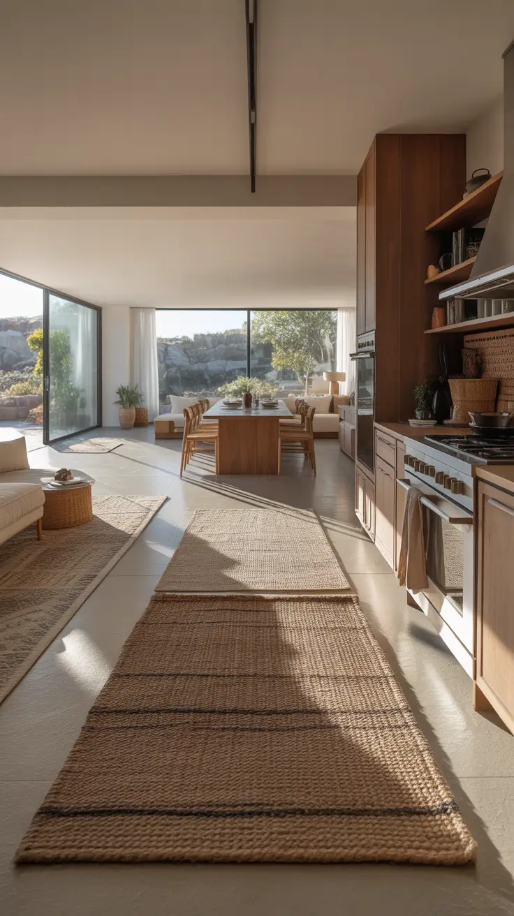 Rugs In Open Kitchen Ideas That Define Cooking And Dining Spaces