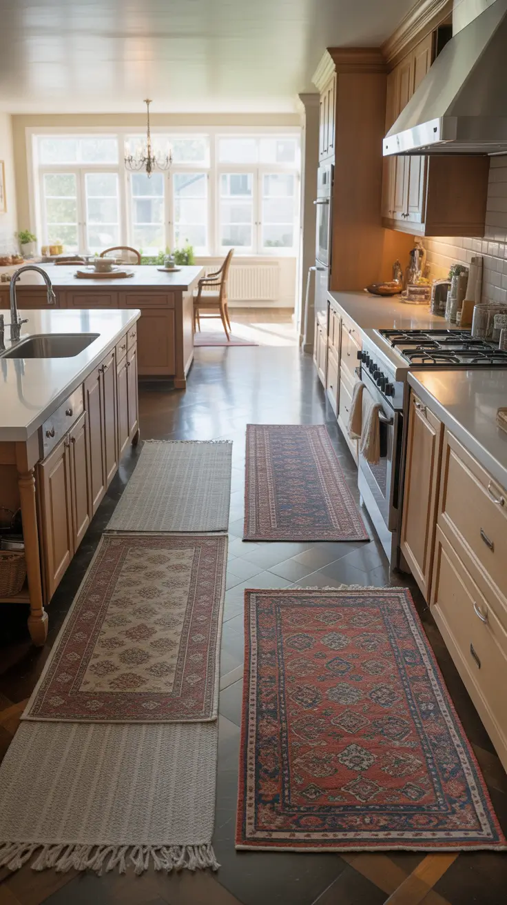 Kitchen Rugs Ideas Layout For Open And Narrow Floor Plans