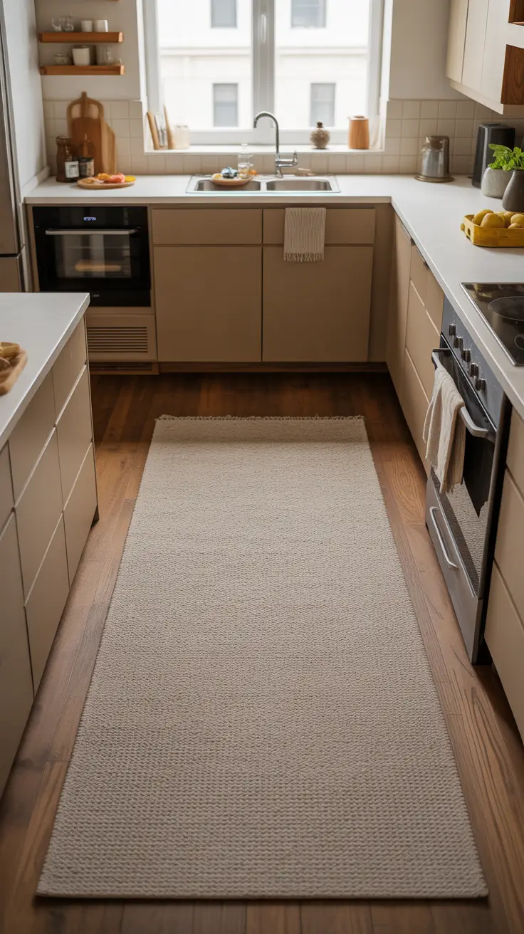 Square Kitchen Rugs Ideas For Center Islands And Compact Layouts