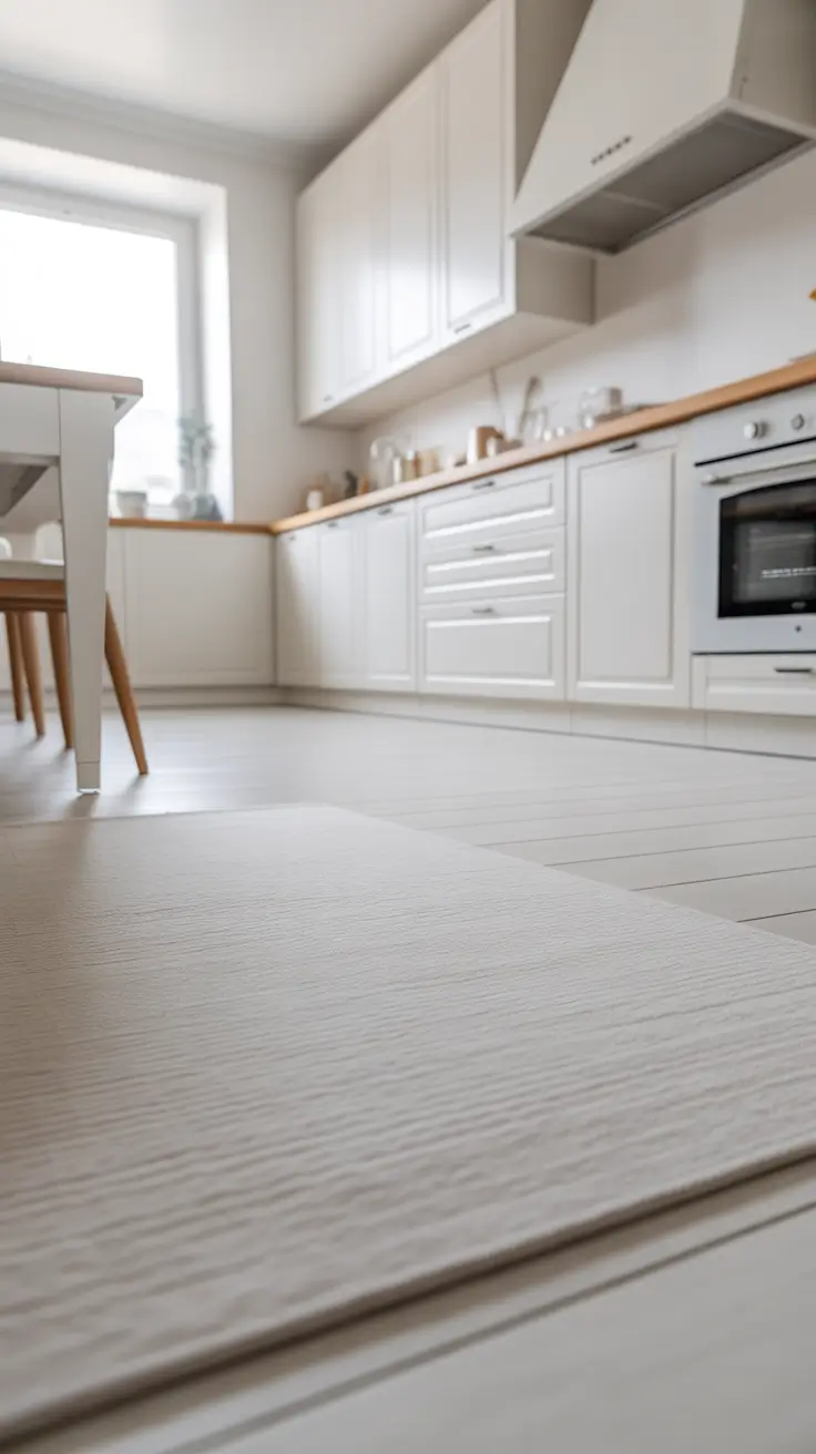 Kitchen Rugs Ideas Minimalist With Soft Texture And Clean Neutrals