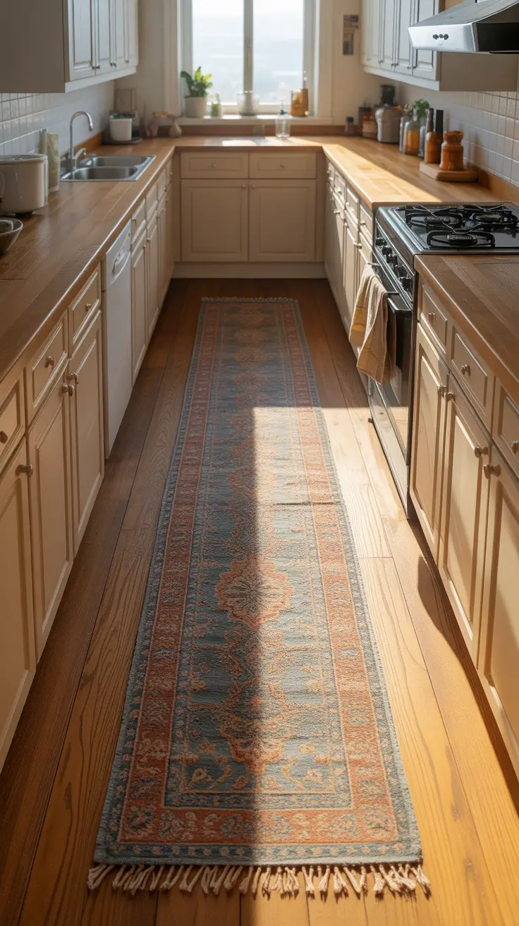Galley Kitchen Rugs Ideas With A Long Runner Layout That Works