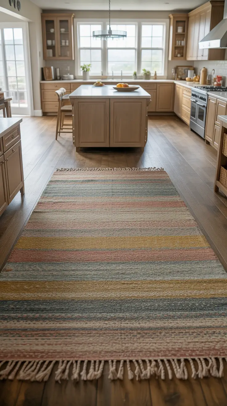 Large Kitchen Area Rugs Ideas For Open Concept Kitchens