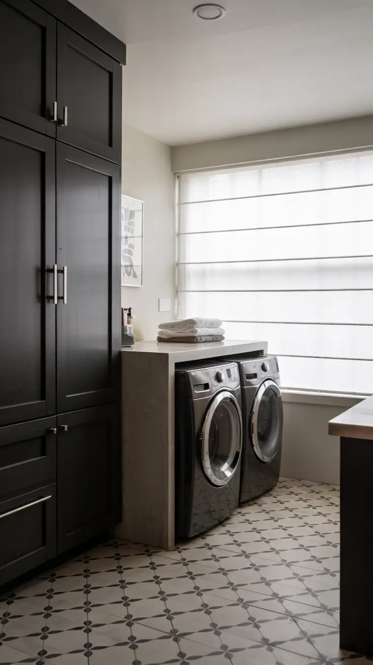 Laundry Room Makeover Ideas 2026 Black And White Laundry Room Ideas Makeover With Modern Contrast And Clean Lines