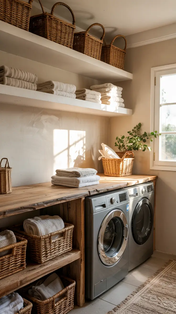 Laundry Room Makeover Ideas 2026 Boho Laundry Room Makeover Ideas Decor With Cozy Textures And Natural Elements