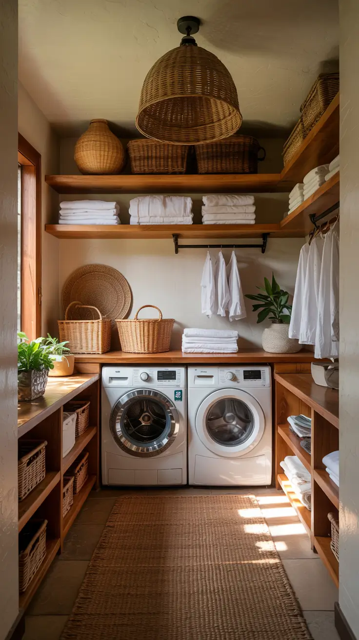 Laundry Room Makeover Ideas 2026 Boho Laundry Room Makeover Ideas Decor With Cozy Textures And Natural Elements