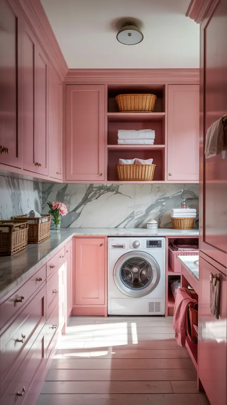 Laundry Room Makeover Ideas 2026 Pink Laundry Room Makeover Ideas Decor For A Soft And Playful Interior Style