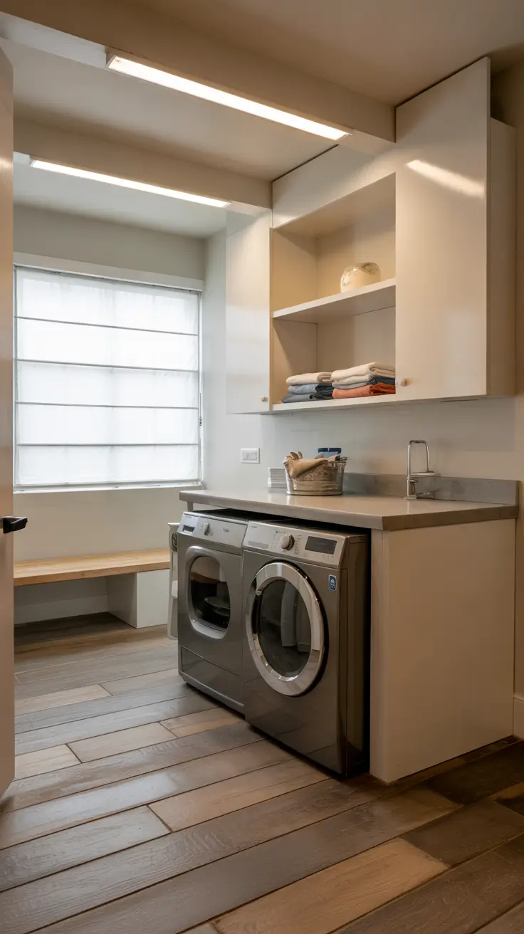 Laundry Room Makeover Ideas 2026 Modern Minimal Laundry Room Ideas Makeover With Clean Lines And Hidden Storage