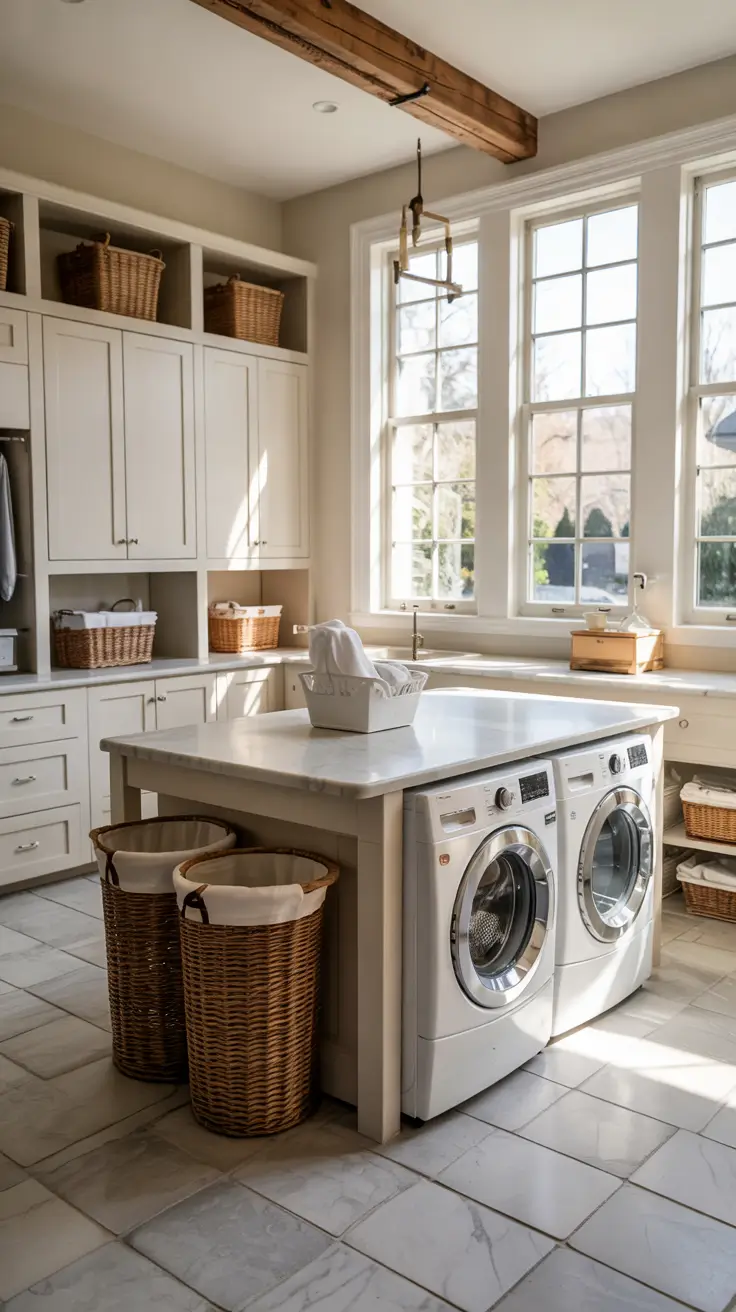 Laundry Room Makeover Ideas 2026 Large Laundry Room Makeover Ideas With Smart Storage And Washer Dryer Countertop Design