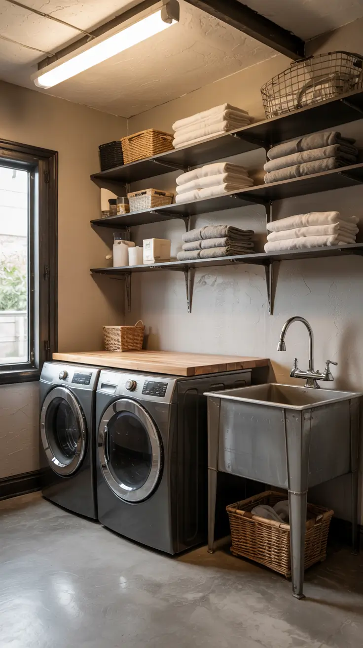 Laundry Room Makeover Ideas 2026 Diy Ideas For Basement Laundry Room Makeover With Practical Storage Solutions
