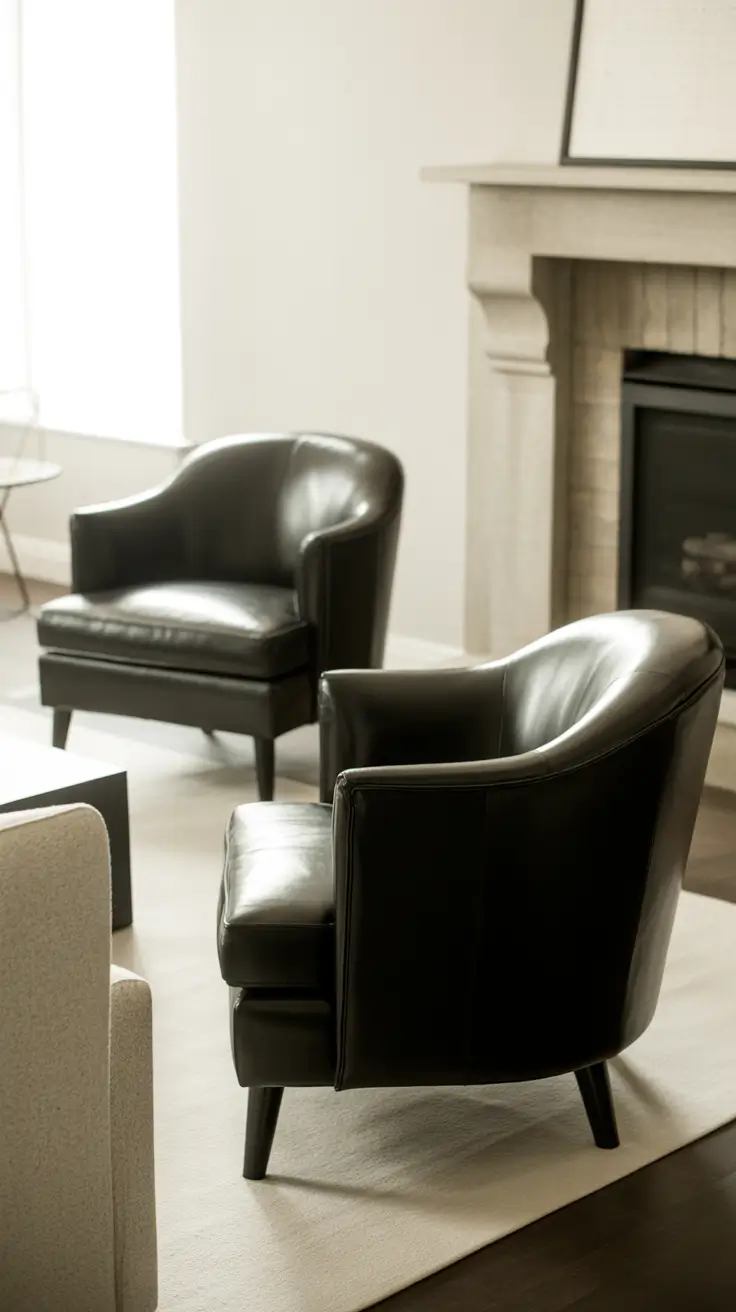 Living Room Chairs Ideas 2026 Living Room Chairs Ideas Leather Accent Chairs In Neutral Spaces