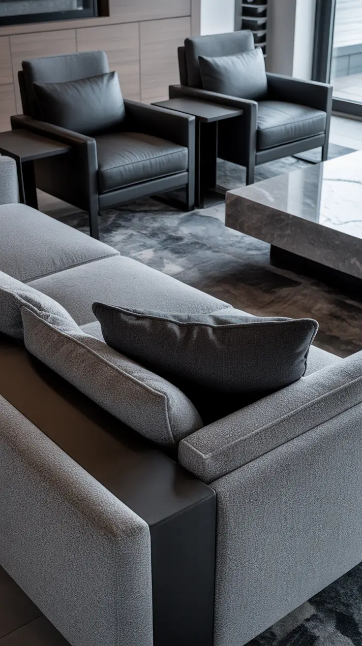 Living Room Chairs Ideas 2026 Living Room Chairs Ideas Grey And Black Contemporary Fusion