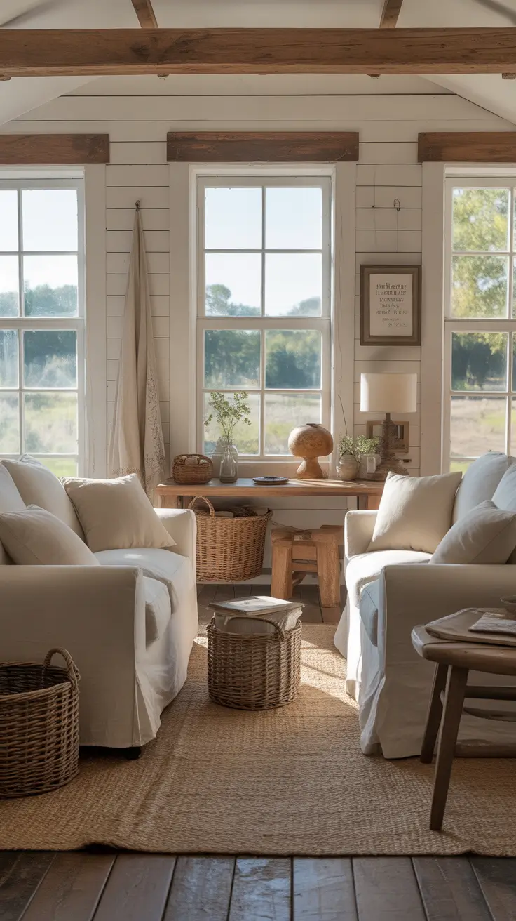 Living Room Chairs Ideas 2026 Living Room Chairs Ideas Light Farmhouse Slipcovered Comfort