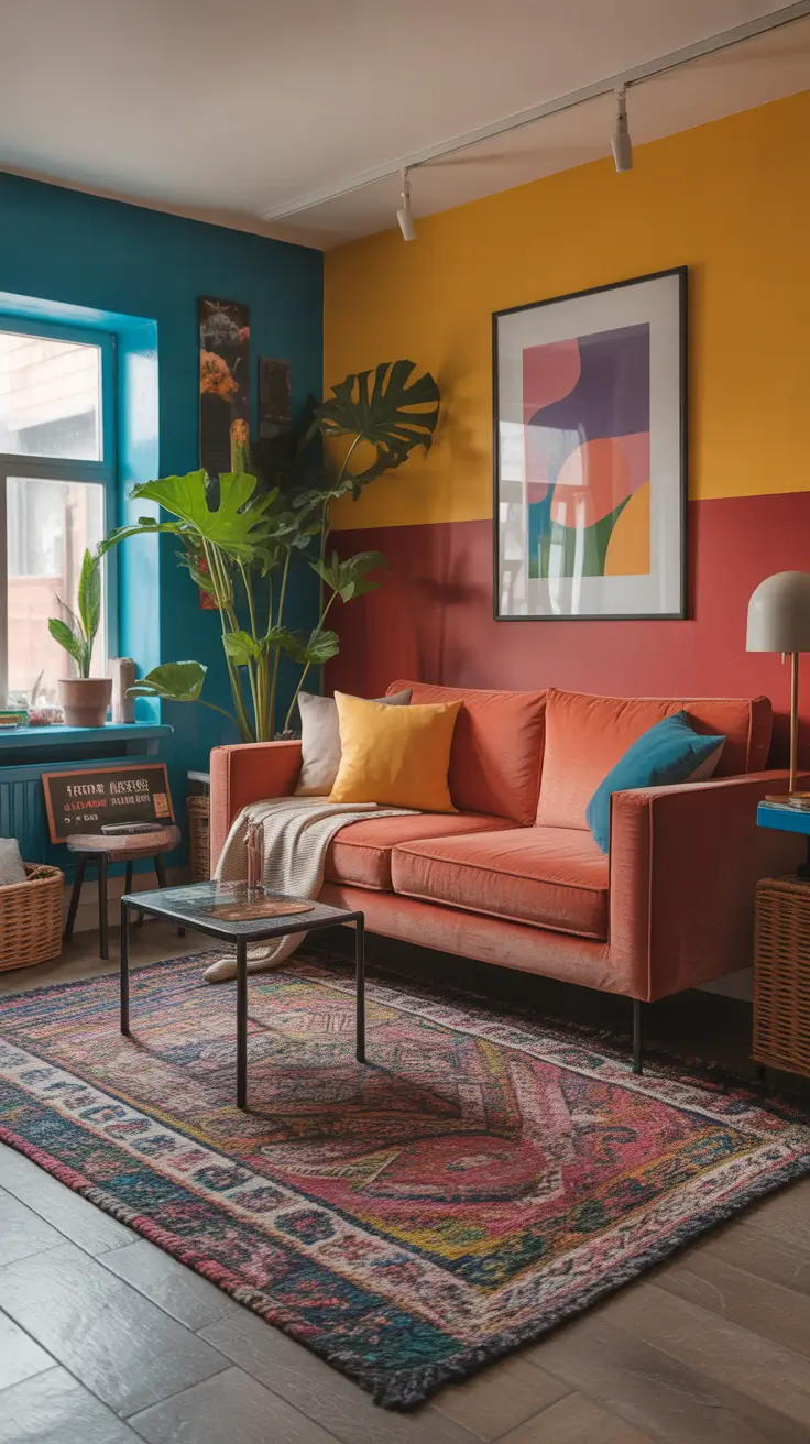 Living Room Inspo 2026 Living Room Inspo Colorful Window Nook With Bold Cushions