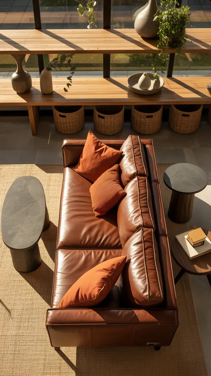 Living Room Inspo 2026 Living Room Inspo Brown Couch Paired With Modern Cozy Earthy Accents