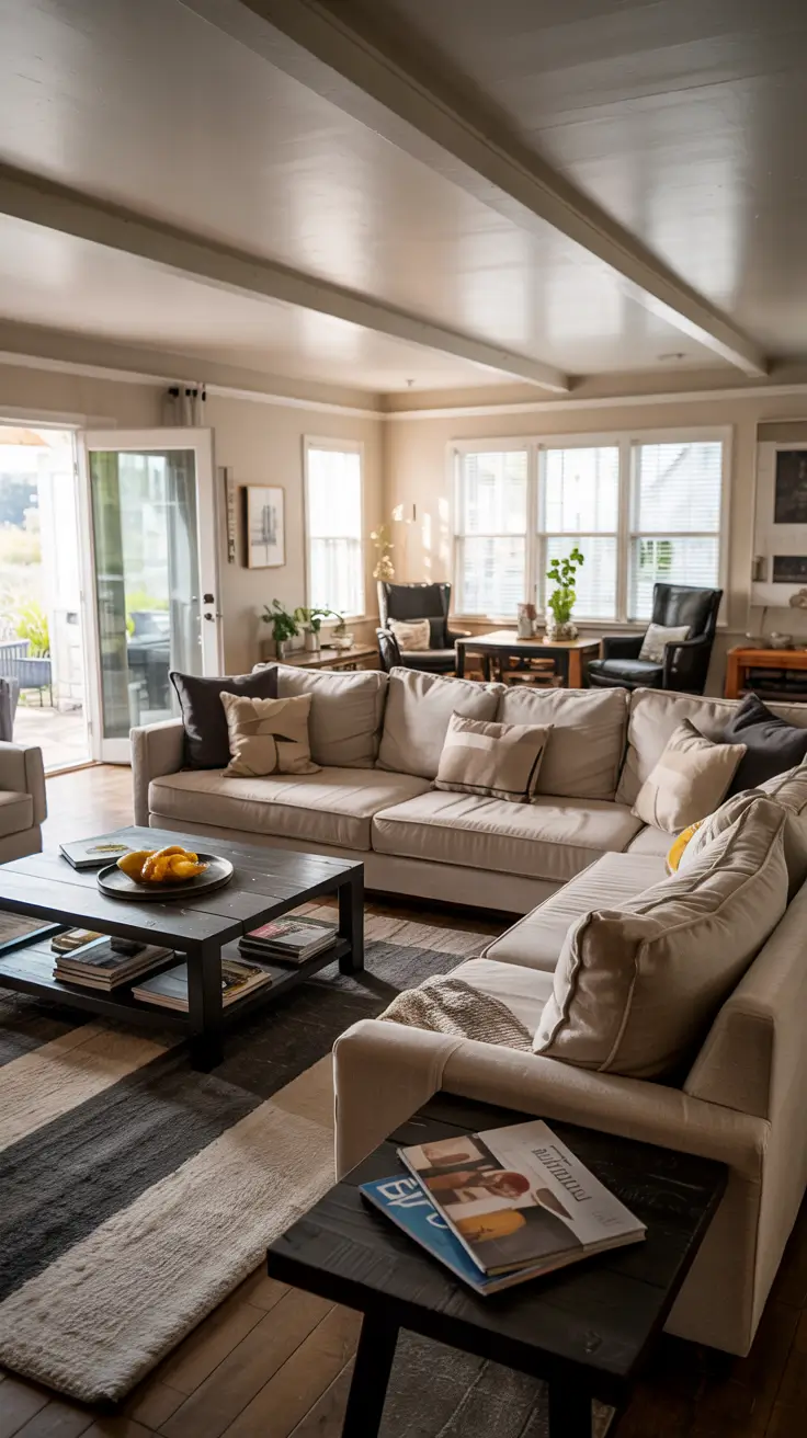 Living Room Makeover Ideas 2026 Open Concept Sectional Sofa Layout