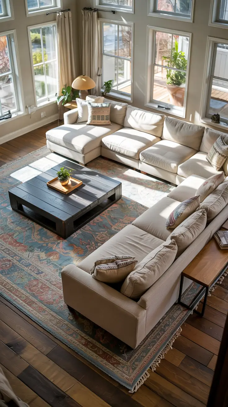 Living Room Makeover Ideas 2026 Large Sectional In Open Living Space