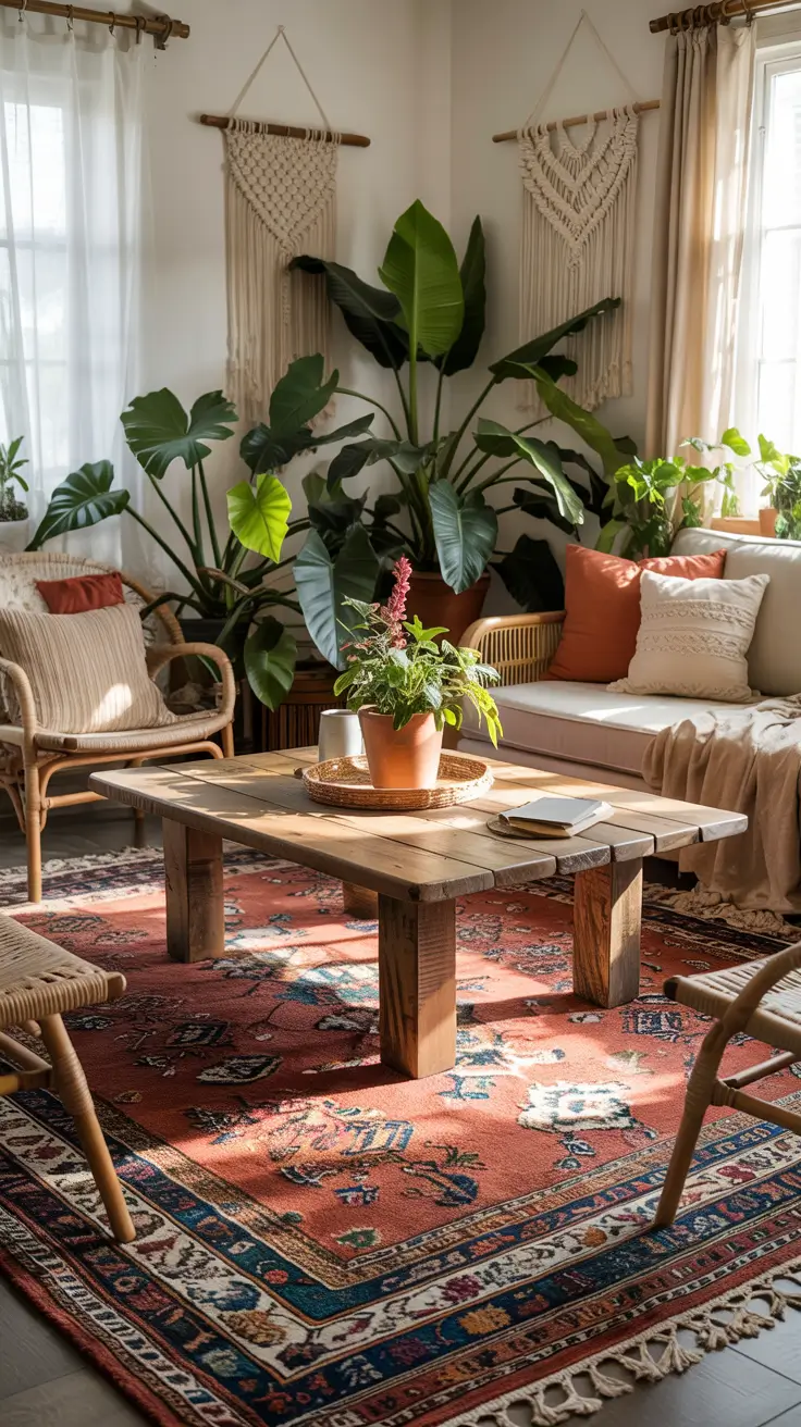 Living Room Makeover Ideas 2026 Boho Chic Living Room Makeover Ideas With Artistic Texture