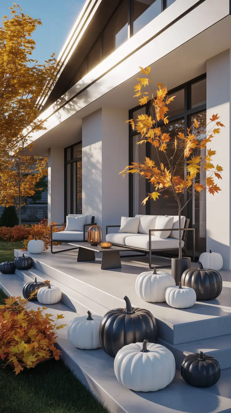 Modern Halloween Porch Decor Ideas With Clean Lines
