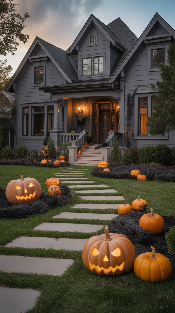 Outdoor Halloween Decor Ideas 2026 Moody Gothic Outdoor Halloween Decor Ideas With Dramatic Lighting