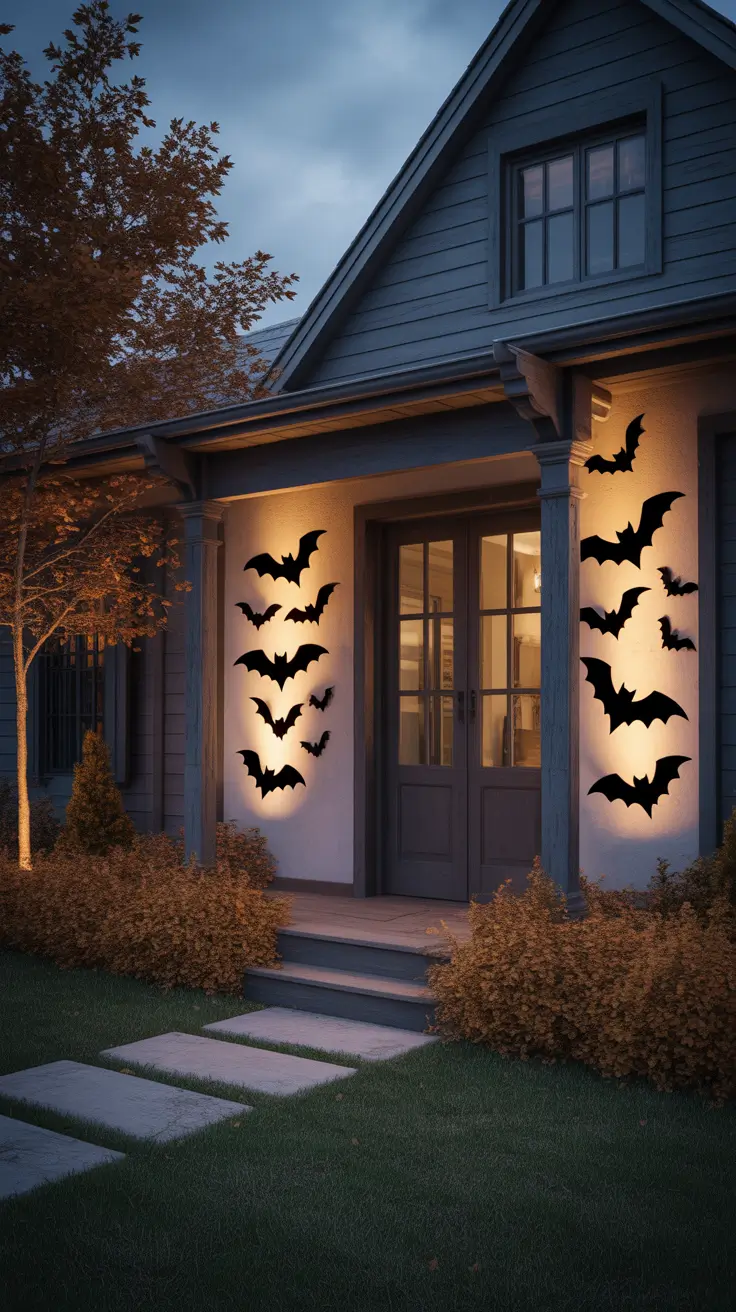 Outdoor Halloween Decor Ideas 2026 Bat Halloween Decor Outdoor Ideas For Dramatic Evening Impact