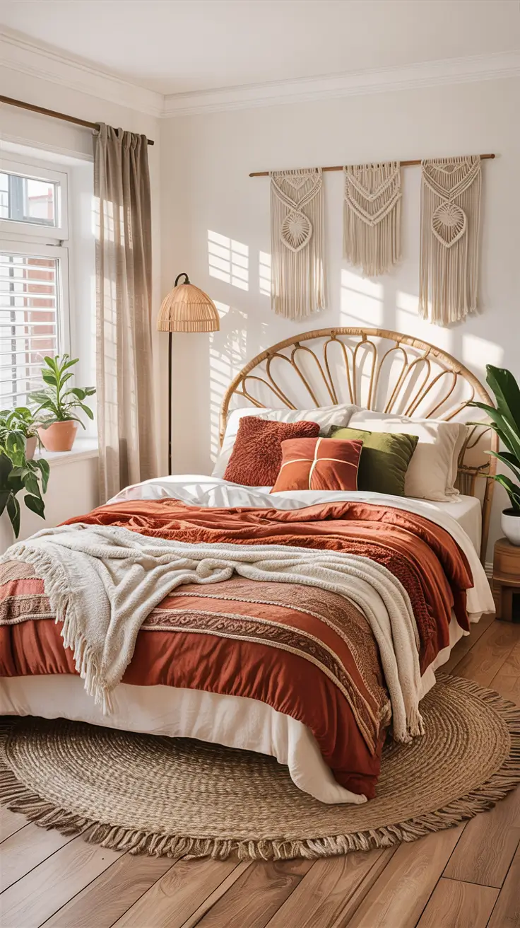 Queen Comforter Bedroom Sets Ideas 2026 Boho Inspired Queen Size Bed Comforter Bedroom Ideas