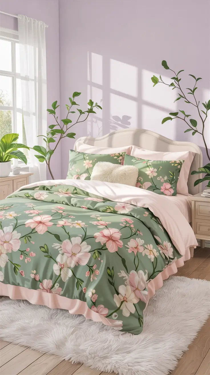 Queen Comforter Bedroom Sets Ideas 2026 Romantic Floral Queen Comforter Bedroom Bloom